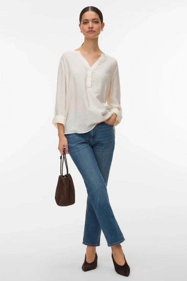 VERO MODA Rosie Straight Ankle Length Jean - Dark Denim