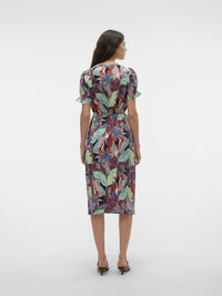 VERO MODA Maja Palma SS Floral Midi Dress