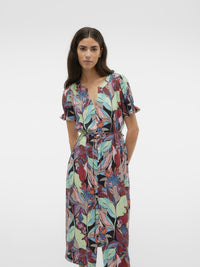 VERO MODA Maja Palma SS Floral Midi Dress