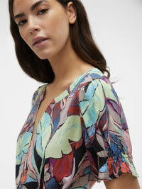 VERO MODA Maja Palma SS Floral Midi Dress