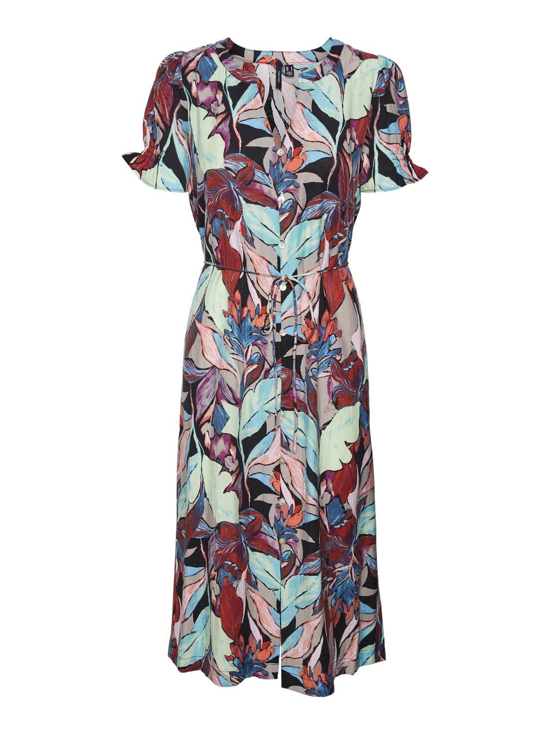 VERO MODA Maja Palma SS Floral Midi Dress