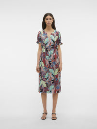 VERO MODA Maja Palma SS Floral Midi Dress