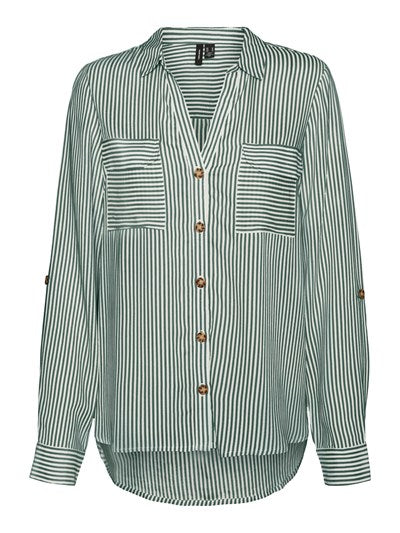 VERO MODA : Bumpy Regular Fit Shirt - Green