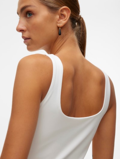 VERO MODA : Million 2-Ways Reversible Top - White