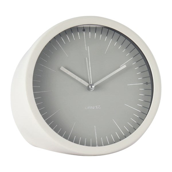 STRAITS White Table Clock 15cm