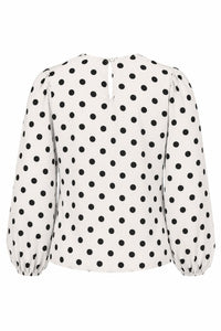 COPE CLOTHING Polka Dot Blouse - White