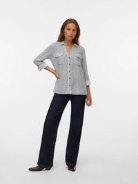 VERO MODA Bumpy Regular Fit Shirt - India Ink