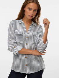 VERO MODA Bumpy Regular Fit Shirt - India Ink