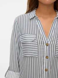 VERO MODA Bumpy Regular Fit Shirt - India Ink