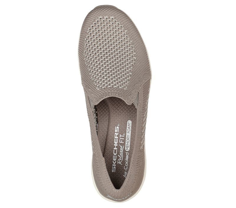SKECHERS Women's Slip-Ins Relaxed Fit Up Lifted Shoes - Taupe