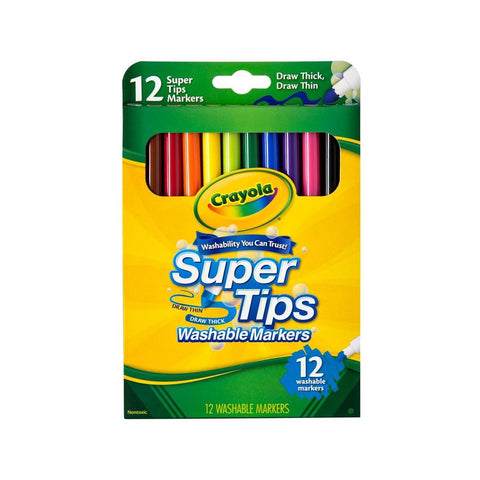 CRAYOLA : 12 Pack supertips washable markers