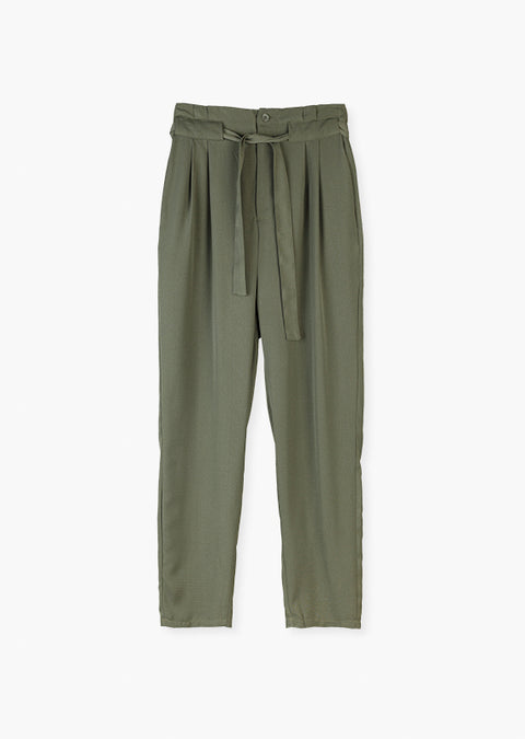 LOSAN : Belted Relaxed Trouser