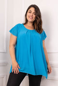 COPE CLOTHING : Curve Collection Chiffon Layered Top