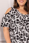 COPE CLOTHING : Curve Collection Cut Out Shoulder Top