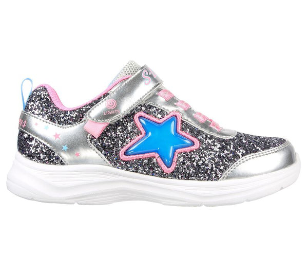 SKECHERS Girl's S Lights: Glimmer Kicks Trainers - Starlet Shine | 302310L
