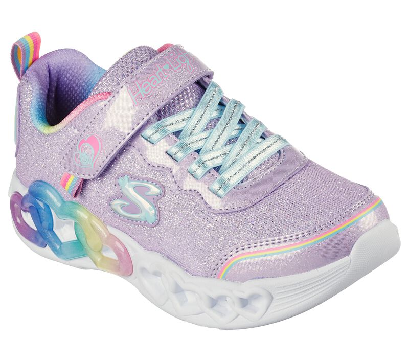 SKECHERS Love Prism Light-up Girl's Trainers - Purple