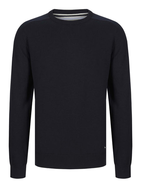 DOUGLAS & GRAHAME : Drifter Navy Long Sleeve Sweater