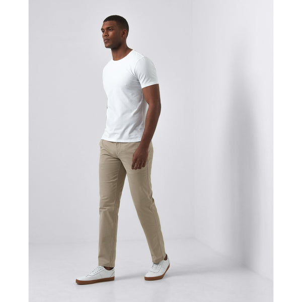 REMUS UOMO Men's Slim Fit Chinos - Sand