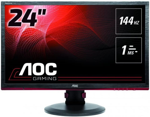 AOC G2460PF - 24 Inch FHD Gaming Monitor, 144Hz, 1ms, TN, FreeSync premium, USB Hub