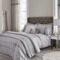 CATHERINE LANSFIELD : Sequin Cluster Bedspread - Silver