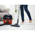 HENRY HOOVER: Bagged Cylinder Vacuum, 620 W, 9 Litres, Red [Energy Class A]