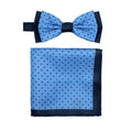 L.A. SMITH : Spotted Two Tone Bow Tie Set