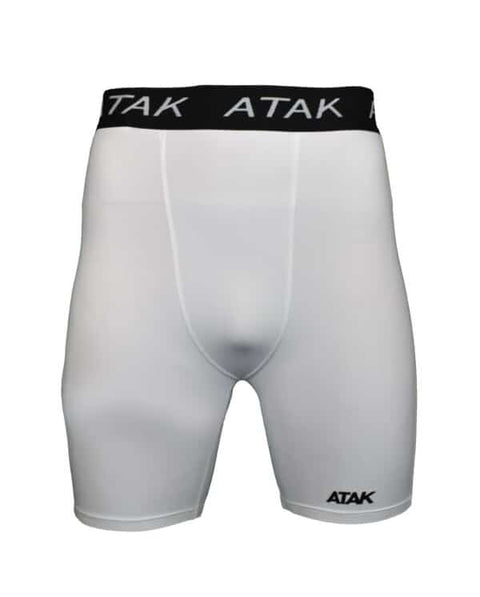 ATAK: Compression Active + Recovery Shorts White