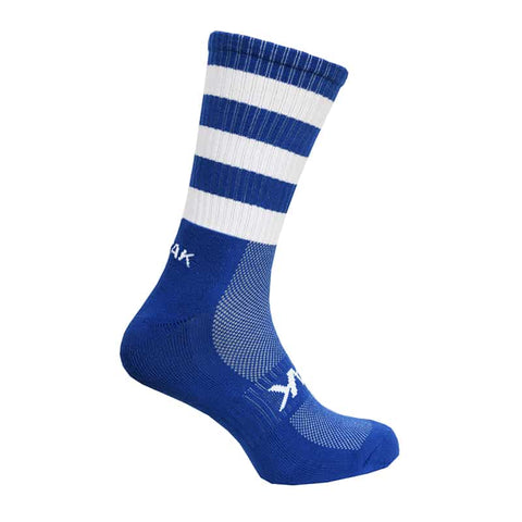 ATAK: Shox Mid Leg Football Socks Blue/White