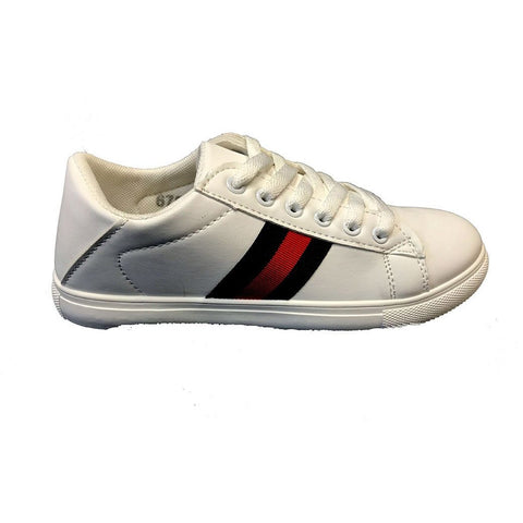 COPE CLOTHING - White Runner With Stripe Detail