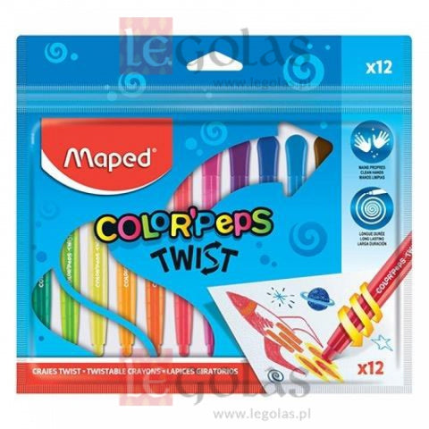 MAPED : 12 pack colour twists
