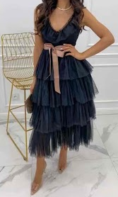 COPE CLOTHING : Ruffle Dress