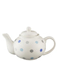 Price & Kensington : Poka Dot Teapot Fine Stoneware 4 Cup Spotted Teapot