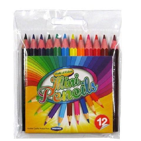 WORLD OF COLOUR : 12 Mini colouring pencils