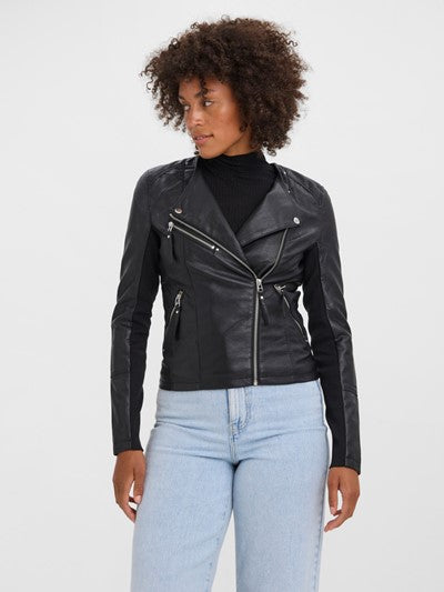 VERO MODA : RIAFAVO Leather look jacket